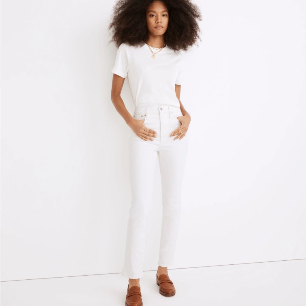 Madewell Women's White High-Rise Jeans